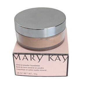 Mary Kay Mineral Powder Foundation Beige 2 #016889 Sealed w Box .28oz/8g